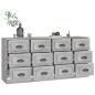 vidaXL Sideboards 2 Stk. Betongrau Holzwerkstoff vidaXL Sideboards 2 Stk. Betongrau Holzwerkstoff