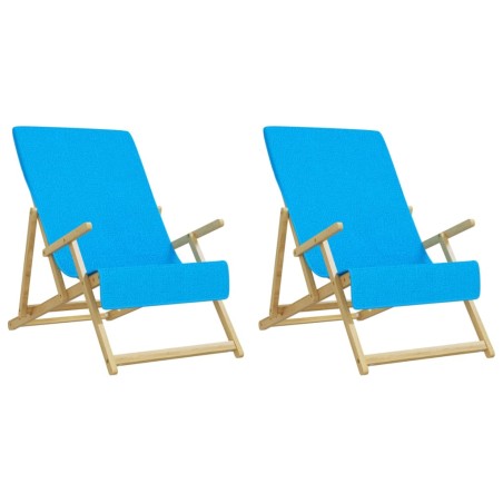vidaXL Strandtücher 2 Stk. Türkis 60x135 cm Stoff 400 GSM