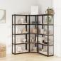 vidaXL Regale mit 5 Böden 3 Stk. Anthrazit Stahl & Holzwerkstoff vidaXL Regale mit 5 Böden 3 Stk. Anthrazit Stahl & Holzwerkstoff