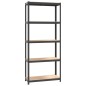 vidaXL Regale mit 5 Böden 3 Stk. Anthrazit Stahl & Holzwerkstoff vidaXL Regale mit 5 Böden 3 Stk. Anthrazit Stahl & Holzwerkstoff