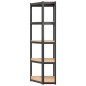 vidaXL Regale mit 5 Böden 3 Stk. Anthrazit Stahl & Holzwerkstoff vidaXL Regale mit 5 Böden 3 Stk. Anthrazit Stahl & Holzwerkstoff