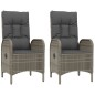 vidaXL 5-tlg. Garten-Essgruppe mit Kissen Grau Poly Rattan vidaXL 5-tlg. Garten-Essgruppe mit Kissen Grau Poly Rattan