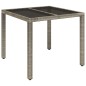 vidaXL 5-tlg. Garten-Essgruppe mit Kissen Grau Poly Rattan vidaXL 5-tlg. Garten-Essgruppe mit Kissen Grau Poly Rattan