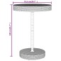 vidaXL 5-tlg. Gartenbar-Set Grau Poly Rattan & Massivholz Akazie vidaXL 5-tlg. Gartenbar-Set Grau Poly Rattan & Massivholz Akazie