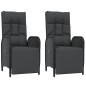 vidaXL 5-tlg. Garten-Essgruppe mit Kissen Schwarz Poly Rattan vidaXL 5-tlg. Garten-Essgruppe mit Kissen Schwarz Poly Rattan