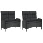 vidaXL 5-tlg. Garten-Essgruppe mit Kissen Schwarz Poly Rattan vidaXL 5-tlg. Garten-Essgruppe mit Kissen Schwarz Poly Rattan