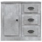 vidaXL Sideboards 2 Stk. Betongrau Holzwerkstoff
