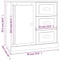 vidaXL Sideboards 2 Stk. Betongrau Holzwerkstoff