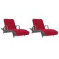 vidaXL Strandtücher 2 Stk. Burgunder 75x200 cm Stoff 400 GSM vidaXL Strandtücher 2 Stk. Burgunder 75x200 cm Stoff 400 GSM