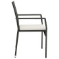vidaXL 7-tlg. Garten-Essgruppe mit Kissen Schwarz Poly Rattan vidaXL 7-tlg. Garten-Essgruppe mit Kissen Schwarz Poly Rattan