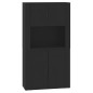 vidaXL Highboard Schwarz Holzwerkstoff vidaXL Highboard Schwarz Holzwerkstoff