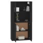 vidaXL Highboard Schwarz Holzwerkstoff vidaXL Highboard Schwarz Holzwerkstoff