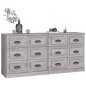 vidaXL Sideboards 2 Stk. Grau Sonoma Holzwerkstoff vidaXL Sideboards 2 Stk. Grau Sonoma Holzwerkstoff