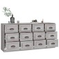 vidaXL Sideboards 2 Stk. Grau Sonoma Holzwerkstoff vidaXL Sideboards 2 Stk. Grau Sonoma Holzwerkstoff