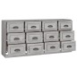 vidaXL Sideboards 2 Stk. Grau Sonoma Holzwerkstoff vidaXL Sideboards 2 Stk. Grau Sonoma Holzwerkstoff