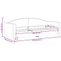 vidaXL Tagesbett Dunkelgrau 80x200 cm Stoff vidaXL Tagesbett Dunkelgrau 80x200 cm Stoff