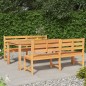 vidaXL 3-tlg. Garten-Essgruppe Massivholz Teak vidaXL 3-tlg. Garten-Essgruppe Massivholz Teak