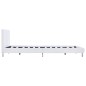 Bettgestell Weiß Kunstleder 140 x 200 cm Bettgestell Weiß Kunstleder 140 x 200 cm