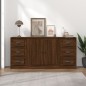 vidaXL Sideboards 3 Stk. Braun Eichen-Optik Holzwerkstoff vidaXL Sideboards 3 Stk. Braun Eichen-Optik Holzwerkstoff