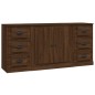 vidaXL Sideboards 3 Stk. Braun Eichen-Optik Holzwerkstoff vidaXL Sideboards 3 Stk. Braun Eichen-Optik Holzwerkstoff