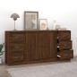 vidaXL Sideboards 3 Stk. Braun Eichen-Optik Holzwerkstoff vidaXL Sideboards 3 Stk. Braun Eichen-Optik Holzwerkstoff