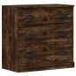 vidaXL Sideboards 3 Stk. Räuchereiche Holzwerkstoff vidaXL Sideboards 3 Stk. Räuchereiche Holzwerkstoff
