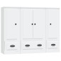 vidaXL Highboards 3 Stk. Weiß Holzwerkstoff vidaXL Highboards 3 Stk. Weiß Holzwerkstoff