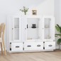 vidaXL Highboards 3 Stk. Weiß Holzwerkstoff vidaXL Highboards 3 Stk. Weiß Holzwerkstoff