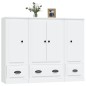 vidaXL Highboards 3 Stk. Weiß Holzwerkstoff vidaXL Highboards 3 Stk. Weiß Holzwerkstoff