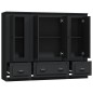 vidaXL Highboards 3 Stk. Schwarz Holzwerkstoff vidaXL Highboards 3 Stk. Schwarz Holzwerkstoff