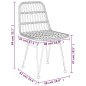 vidaXL 3-tlg. Garten-Essgruppe Schwarz Poly Rattan vidaXL 3-tlg. Garten-Essgruppe Schwarz Poly Rattan