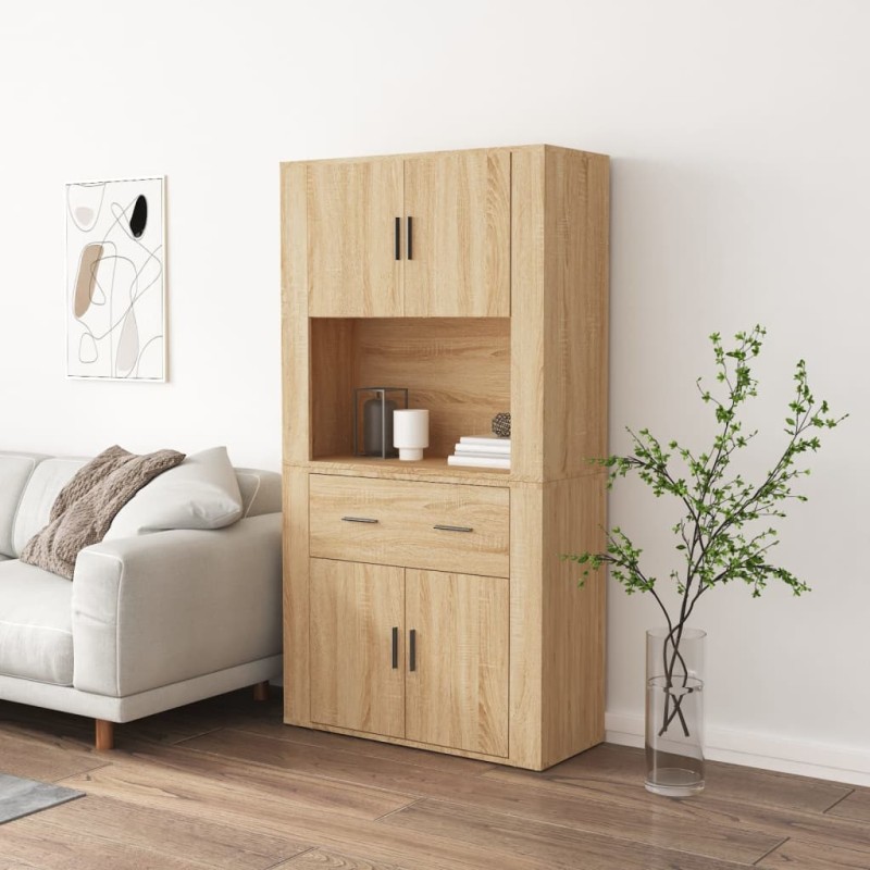 vidaXL Highboard Sonoma-Eiche Holzwerkstoff vidaXL Highboard Sonoma-Eiche Holzwerkstoff