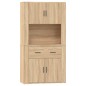 vidaXL Highboard Sonoma-Eiche Holzwerkstoff vidaXL Highboard Sonoma-Eiche Holzwerkstoff