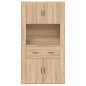 vidaXL Highboard Sonoma-Eiche Holzwerkstoff vidaXL Highboard Sonoma-Eiche Holzwerkstoff