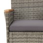 vidaXL 9-tlg. Garten-Essgruppe mit Kissen Grau Poly Rattan vidaXL 9-tlg. Garten-Essgruppe mit Kissen Grau Poly Rattan
