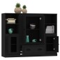 vidaXL Highboards 3 Stk. Schwarz Holzwerkstoff vidaXL Highboards 3 Stk. Schwarz Holzwerkstoff