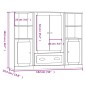 vidaXL Highboards 3 Stk. Schwarz Holzwerkstoff vidaXL Highboards 3 Stk. Schwarz Holzwerkstoff