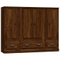 vidaXL Highboards 3 Stk. Braun Eichen-Optik Holzwerkstoff vidaXL Highboards 3 Stk. Braun Eichen-Optik Holzwerkstoff