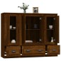 vidaXL Highboards 3 Stk. Braun Eichen-Optik Holzwerkstoff vidaXL Highboards 3 Stk. Braun Eichen-Optik Holzwerkstoff