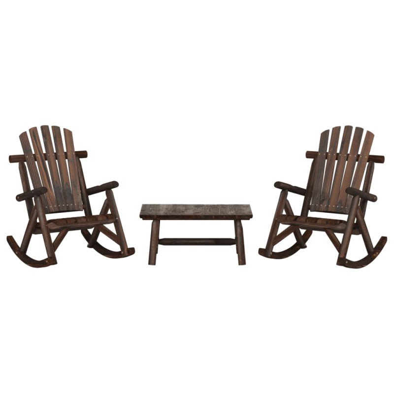 vidaXL 3-tlg. Garten-Lounge-Set Massivholz Fichte vidaXL 3-tlg. Garten-Lounge-Set Massivholz Fichte