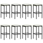 vidaXL 9-tlg. Gartenbar-Set mit Kissen Schwarz Poly Rattan vidaXL 9-tlg. Gartenbar-Set mit Kissen Schwarz Poly Rattan