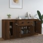 vidaXL Sideboards 3 Stk. Braun Eichen-Optik Holzwerkstoff vidaXL Sideboards 3 Stk. Braun Eichen-Optik Holzwerkstoff