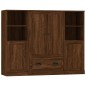 vidaXL Highboards 3 Stk. Braun Eichen-Optik Holzwerkstoff vidaXL Highboards 3 Stk. Braun Eichen-Optik Holzwerkstoff