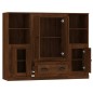 vidaXL Highboards 3 Stk. Braun Eichen-Optik Holzwerkstoff vidaXL Highboards 3 Stk. Braun Eichen-Optik Holzwerkstoff