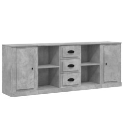 vidaXL Sideboards 3 Stk. Betongrau Holzwerkstoff