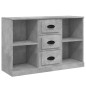 vidaXL Sideboards 3 Stk. Betongrau Holzwerkstoff vidaXL Sideboards 3 Stk. Betongrau Holzwerkstoff