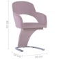 Esszimmerstühle 2 Stk. Rosa Samt Esszimmerstühle 2 Stk. Rosa Samt