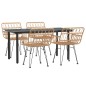 vidaXL 5-tlg. Garten-Essgruppe Poly Rattan vidaXL 5-tlg. Garten-Essgruppe Poly Rattan