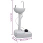 vidaXL Tragbare Campingtoilette mit Waschbecken vidaXL Tragbare Campingtoilette mit Waschbecken