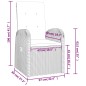 vidaXL 5-tlg. Garten-Essgruppe mit Kissen Grau Poly Rattan vidaXL 5-tlg. Garten-Essgruppe mit Kissen Grau Poly Rattan